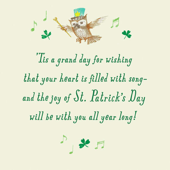 May Your Heart Be Filled With Song St. Patrick's Day Card, , large image number 2