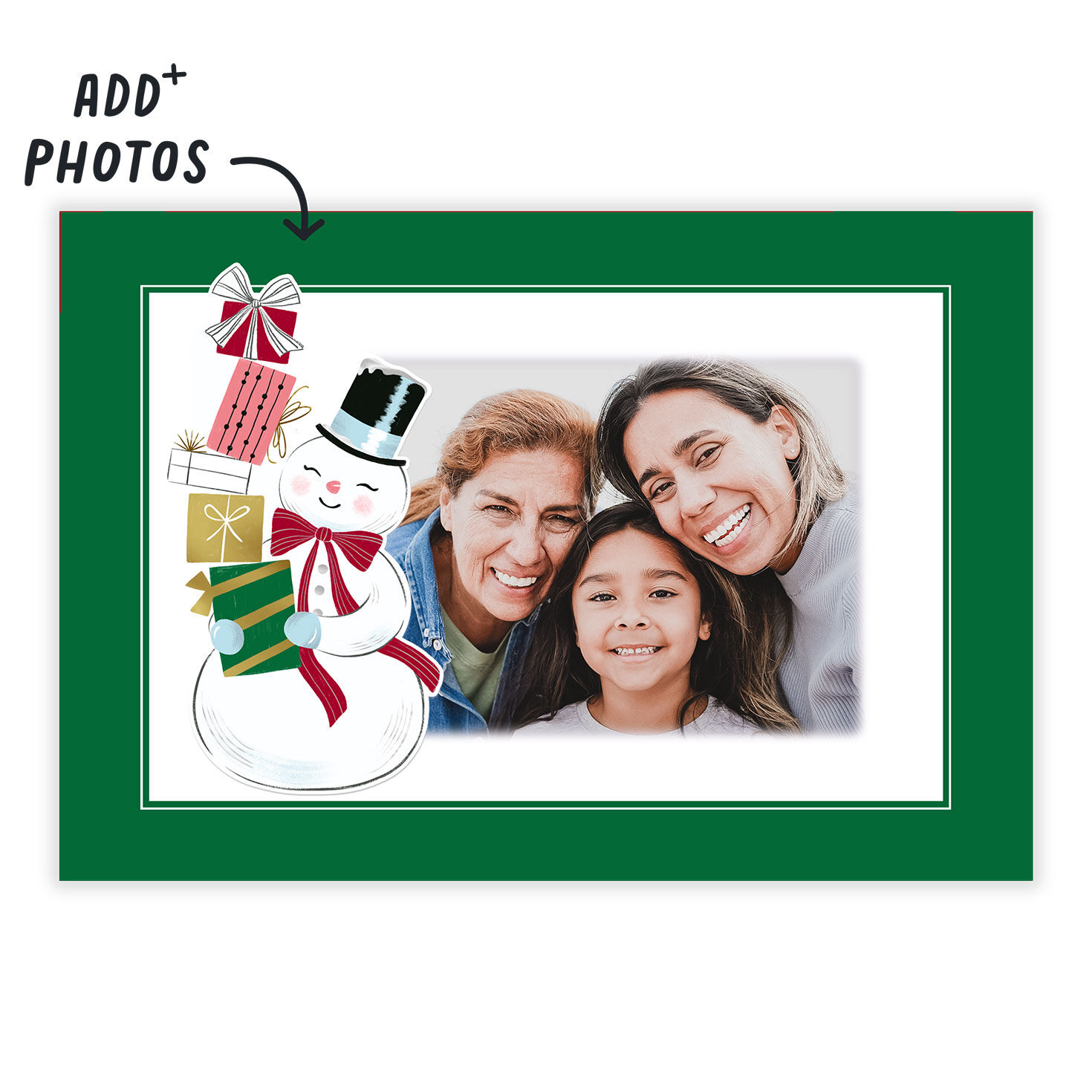 Vintage Snow Man Holiday eCard, , large image number 2