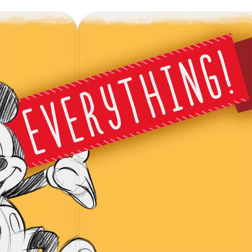 3.25" Mini Disney Mickey Mouse You're Great Card, 
