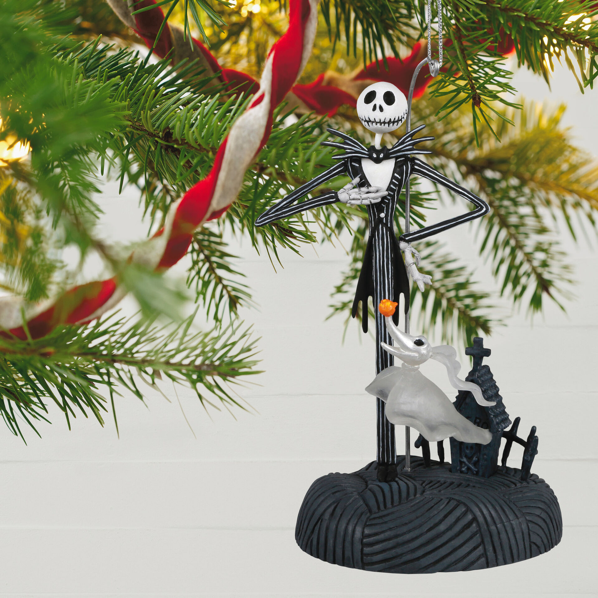 nightmare before christmas ornament 2020 Disney Tim Burton S The Nightmare Before Christmas Collection Jack Skellington Ornament With Light And Sound Keepsake Ornaments Hallmark nightmare before christmas ornament 2020