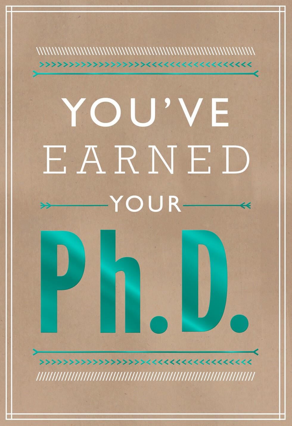 Ph.D. Graduation Card