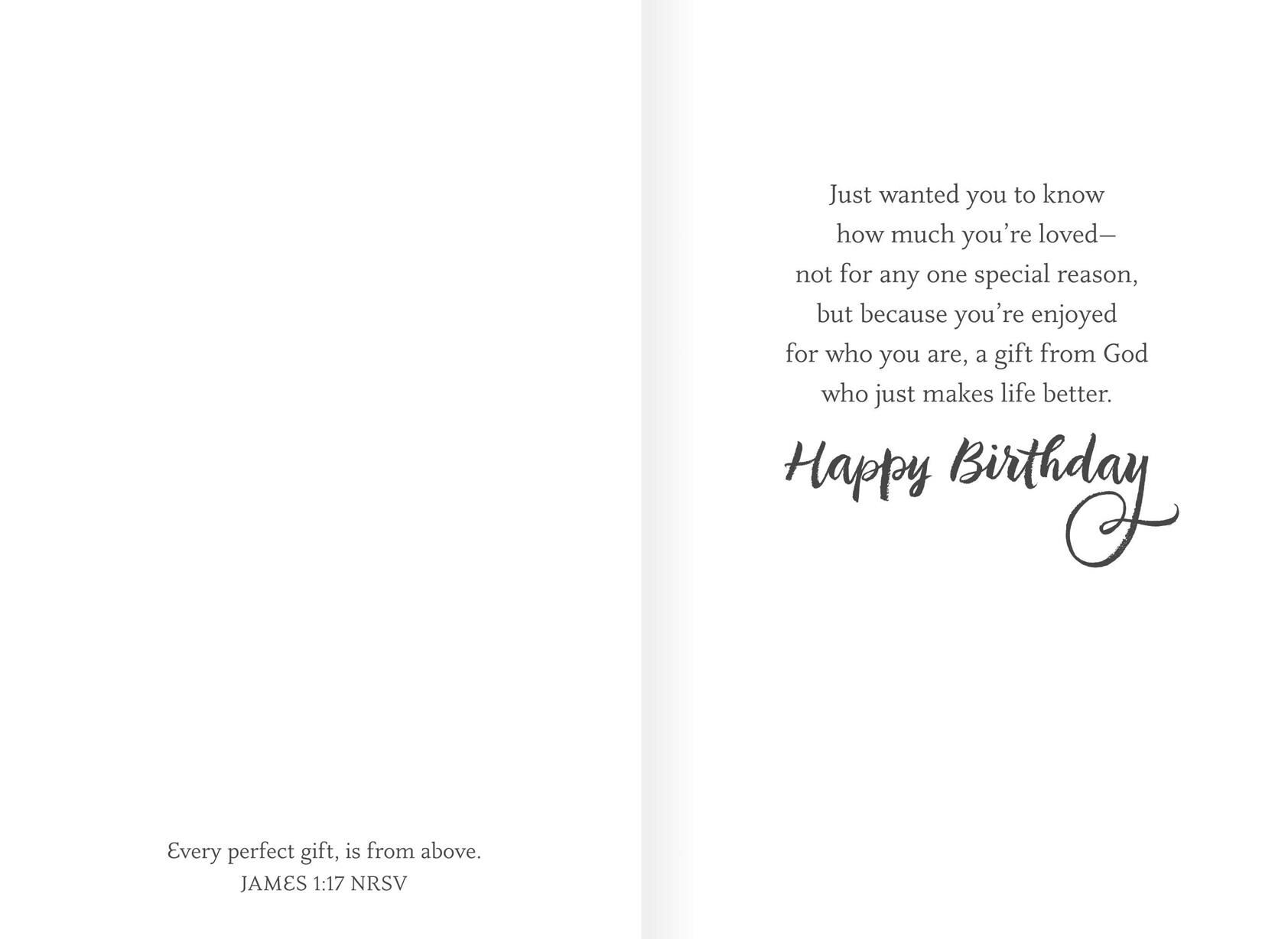 Gift From Above Religious Birthday Card for Daughter