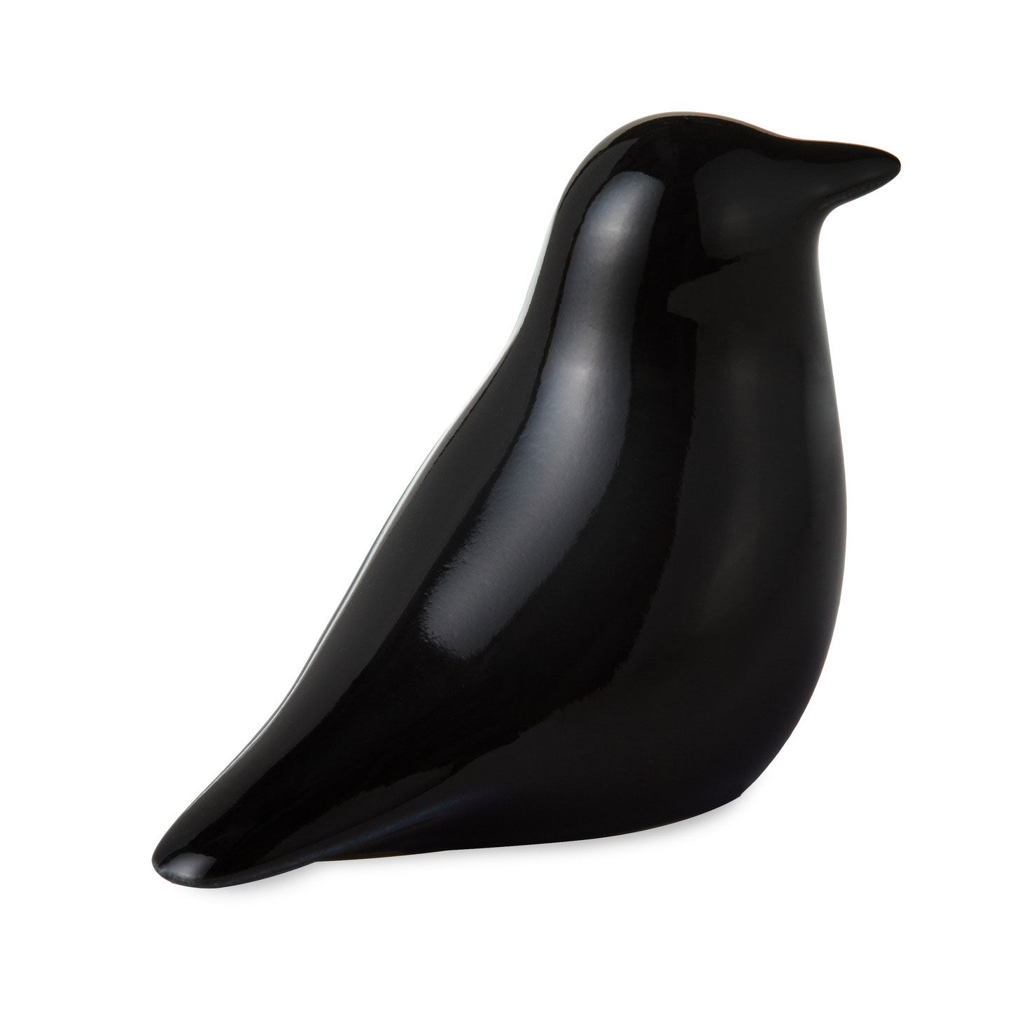 Black Raven Ceramic Bird Figurine back image number 2