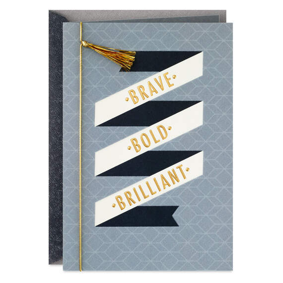 Bold, Brave, Brilliant High School Graduation Card