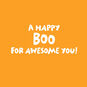 Pumpkin With Boo Glasses Kids Halloween Card Sentiment image number 2