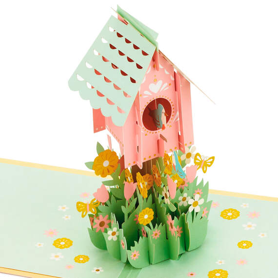 Birdhouse 3D Pop-Up Greeting Card for Mom, , large image number 3