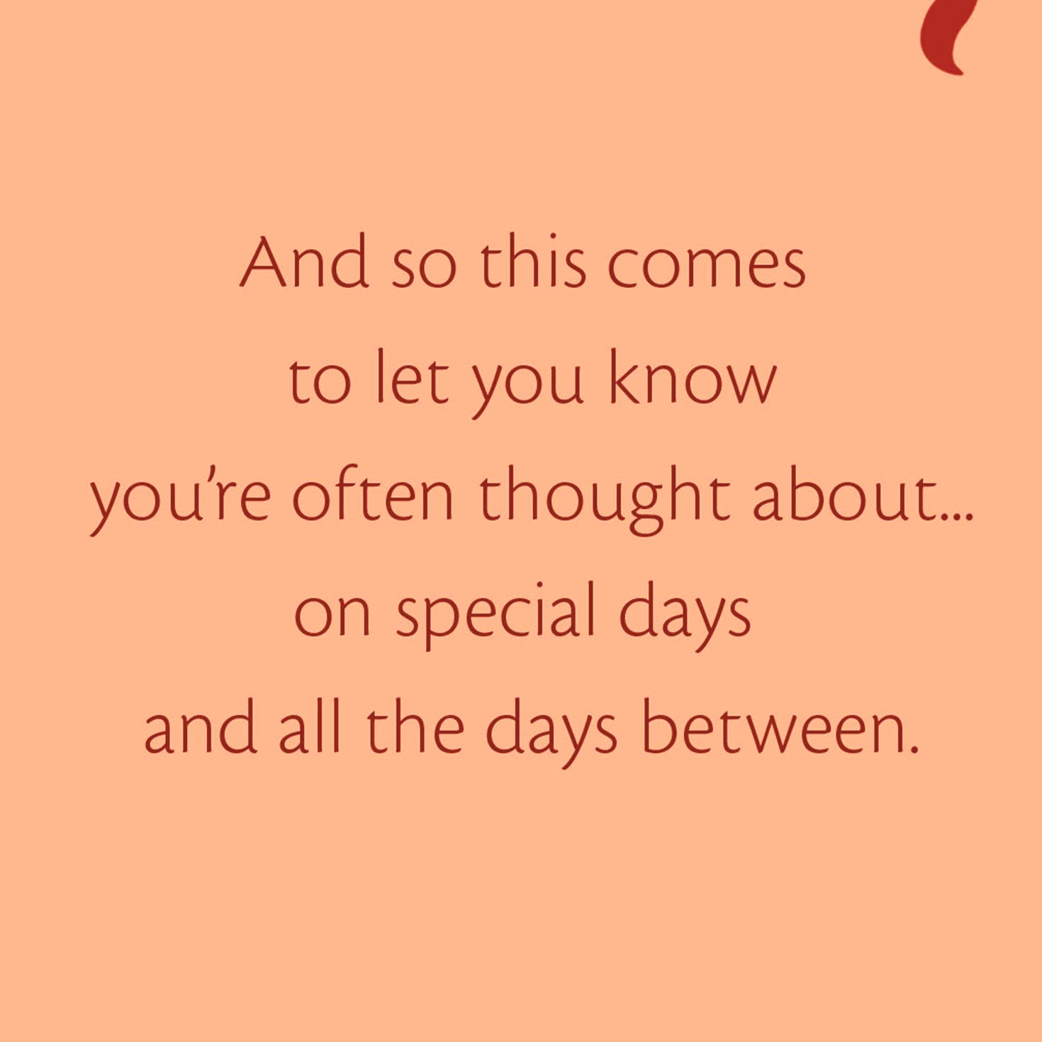 You're Often Thought About Sweetest Day Card for only USD 2.00 | Hallmark