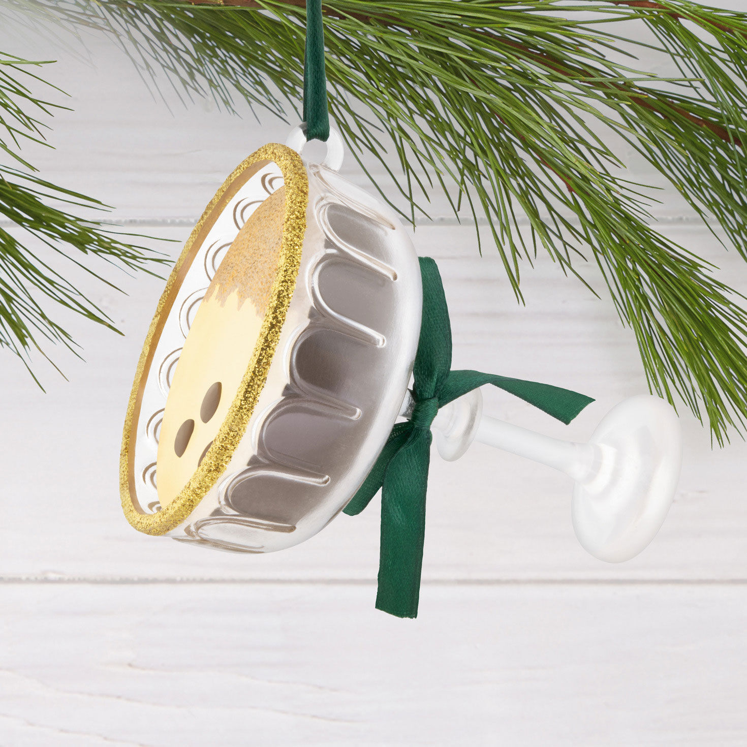Espresso Martini Glass Christmas Ornament hanging on tree image number 2