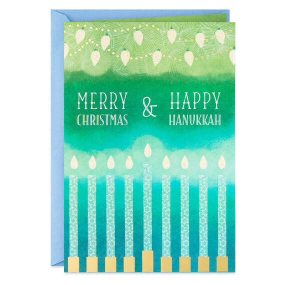 Beautiful Moments and Wonderful People Christmas and Hanukkah Card, , large image number 1