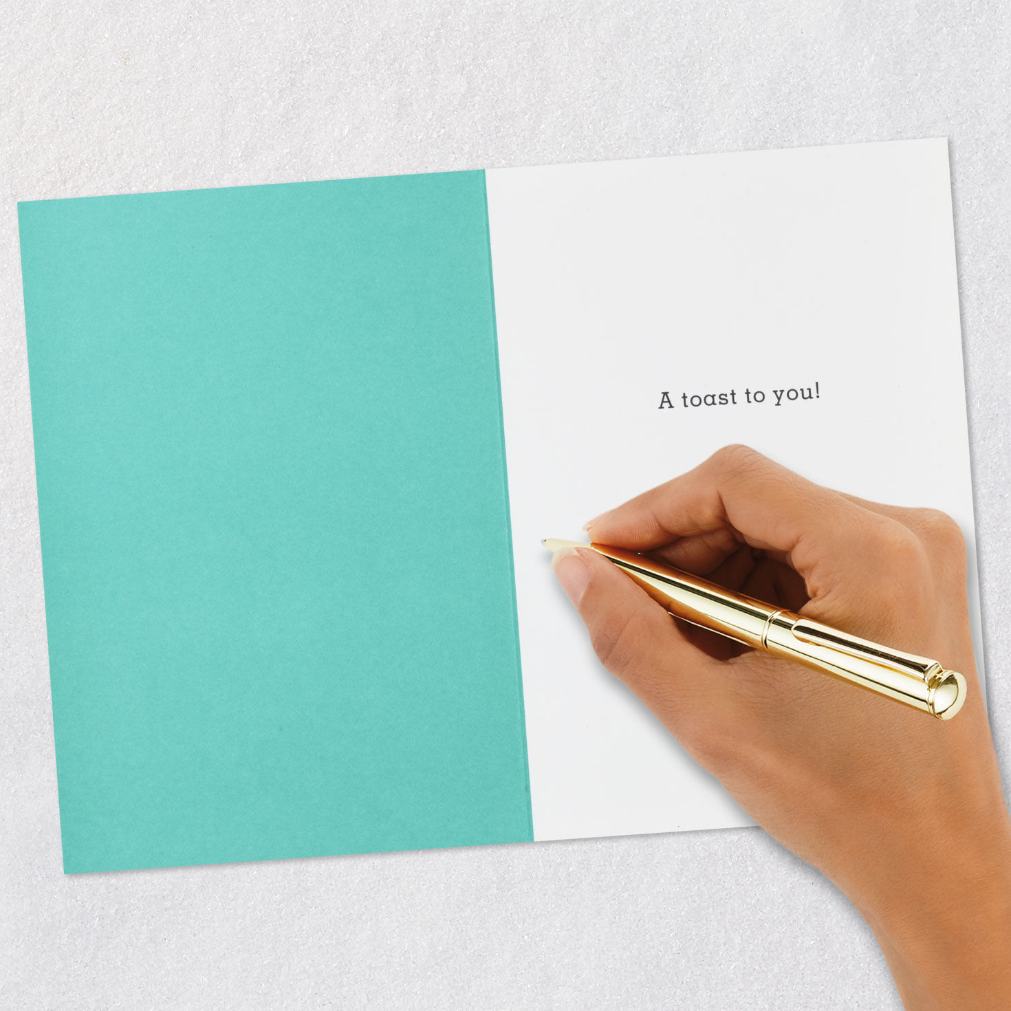 Toast With Eyes Funny Congratulations Card Signing card image number 6