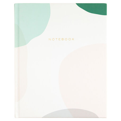 Green and White Abstract Forms Notebook, 
