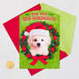 Puppy in Santa Hat Christmas Card for Great-Granddaughter, , large image number 5