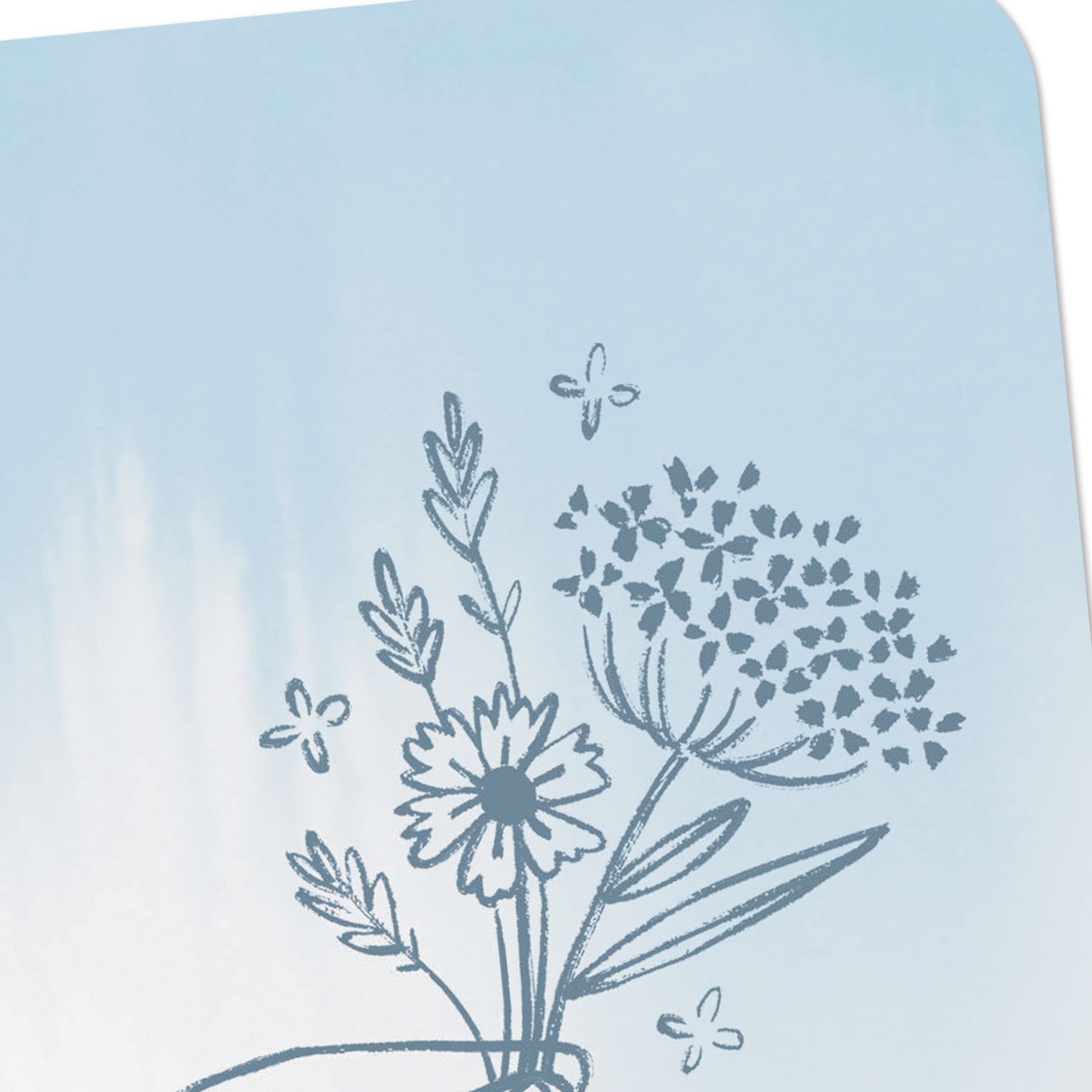 Handing Holding Flowers Blank Card Card Front Detail image number 3