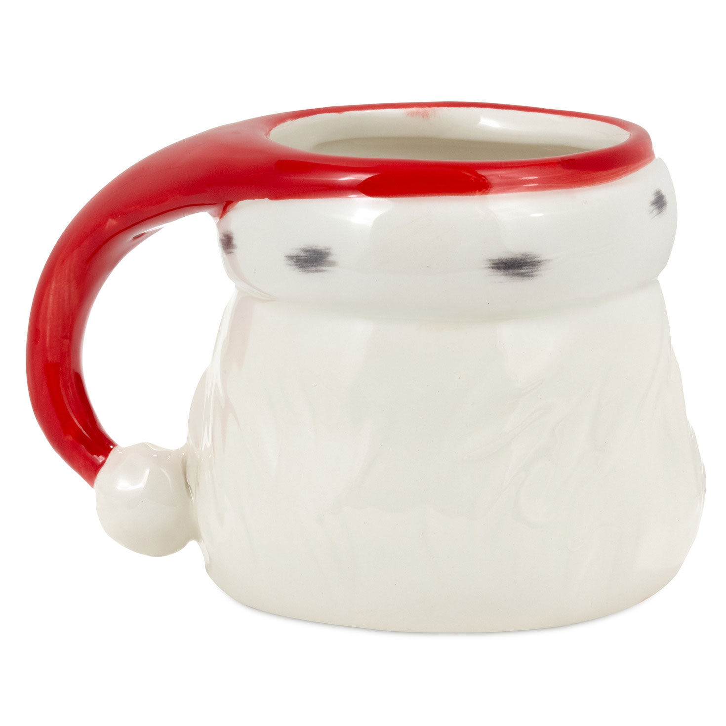 Winking Santa Holiday Sculpted Mug back image number 2