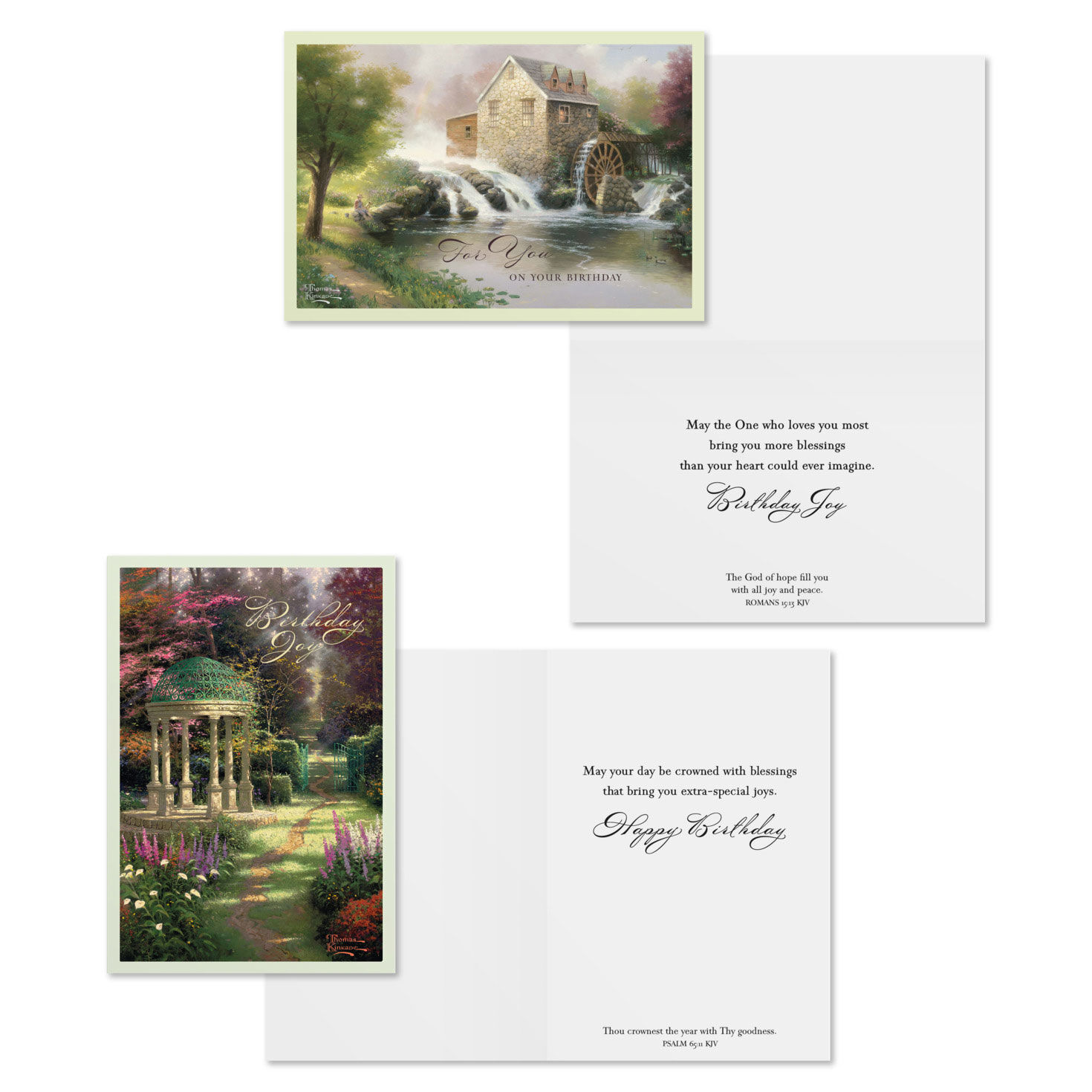 Thomas Kinkade DaySpring Birthday Cards Assortment Card Front with Sentiment image number 3