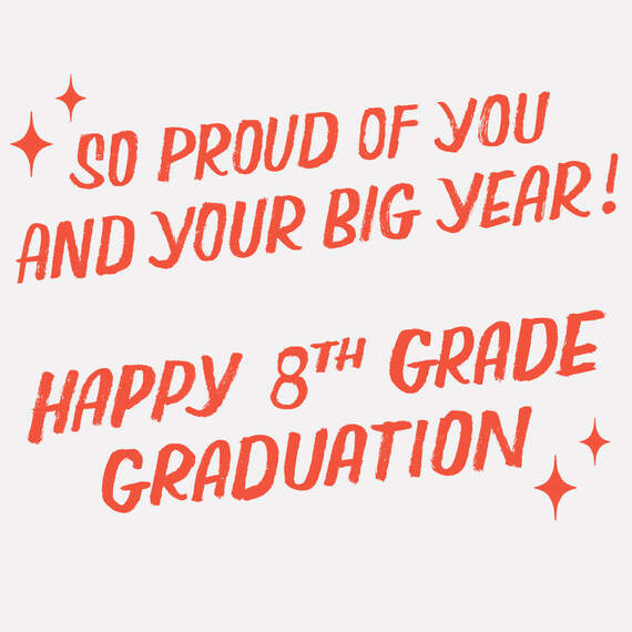 So Proud of You 8th Grade Graduation Card, , large image number 2