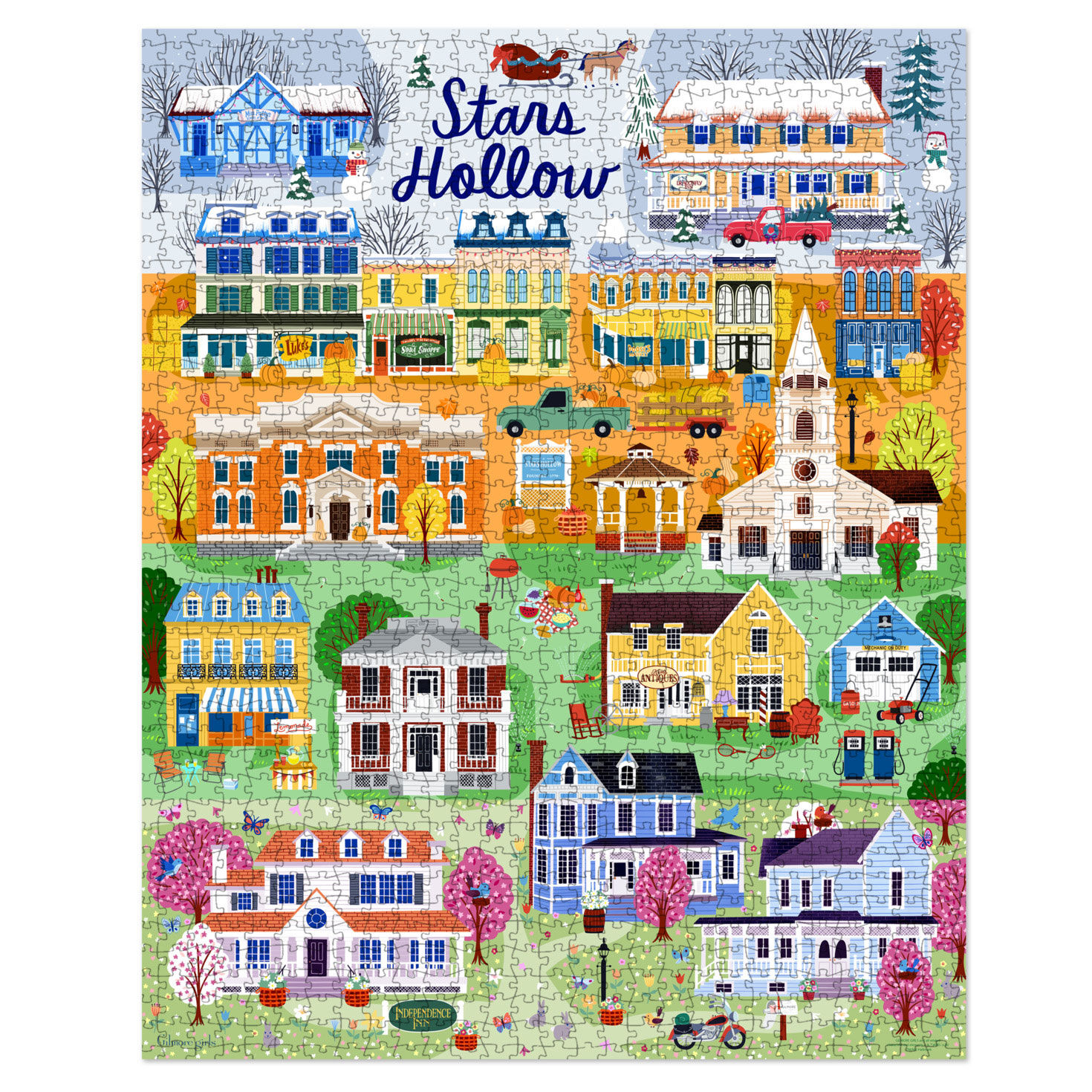 Gilmore Girls Stars Hollow 1000-Piece Puzzle puzzle flat image number 5
