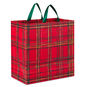 Painterly Plaid Extra-Deep Christmas Gift Bag Back image number 5