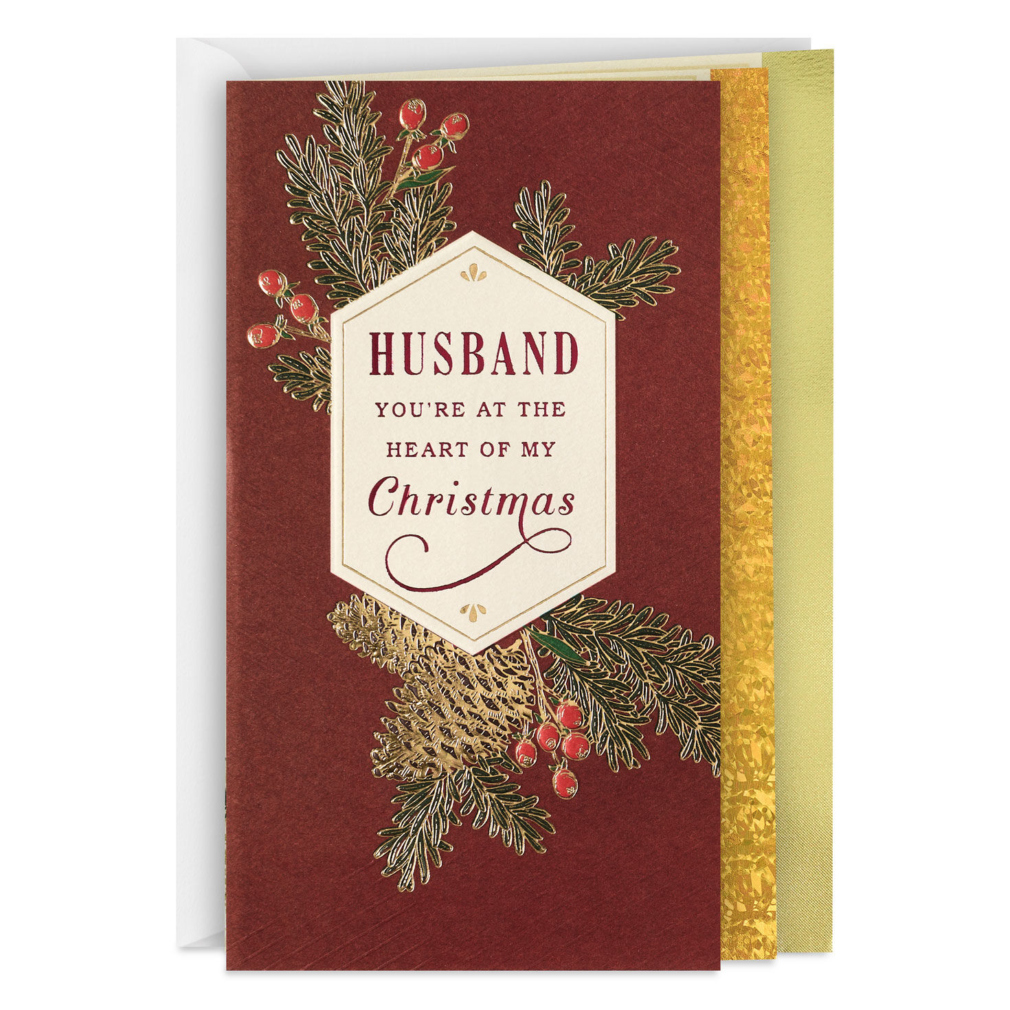 My World is Better Because of You Romantic Christmas Card for Husband