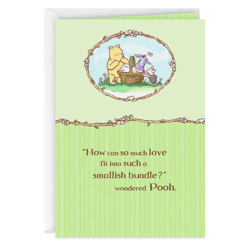 Disney Winnie the Pooh Bundle of Joy New Baby Card, 