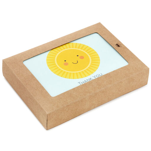Smiling Sunshine Boxed Blank Thank-You Notes, Pack of 24, 