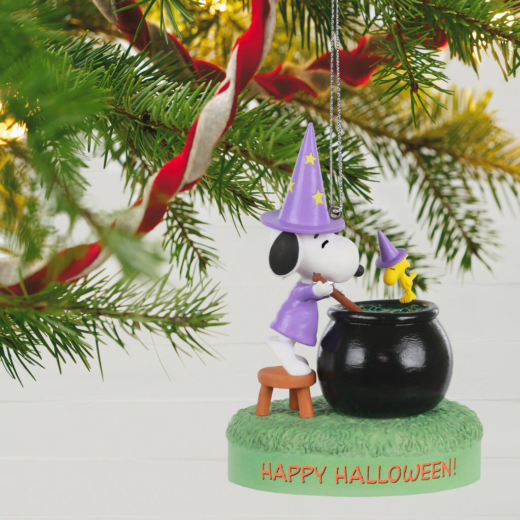 The Peanuts Gang Toil And Trouble Musical Halloween Ornament With