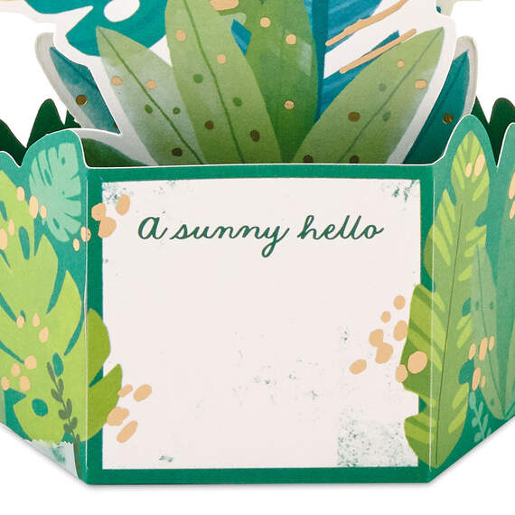 Sunny Hello Flamingo 3D Pop-Up Hello Card, , large image number 3