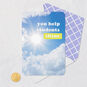 Shining Sun in Blue Sky Teacher Thank You Card Card Front with Envelope and Gold Seal image number 5