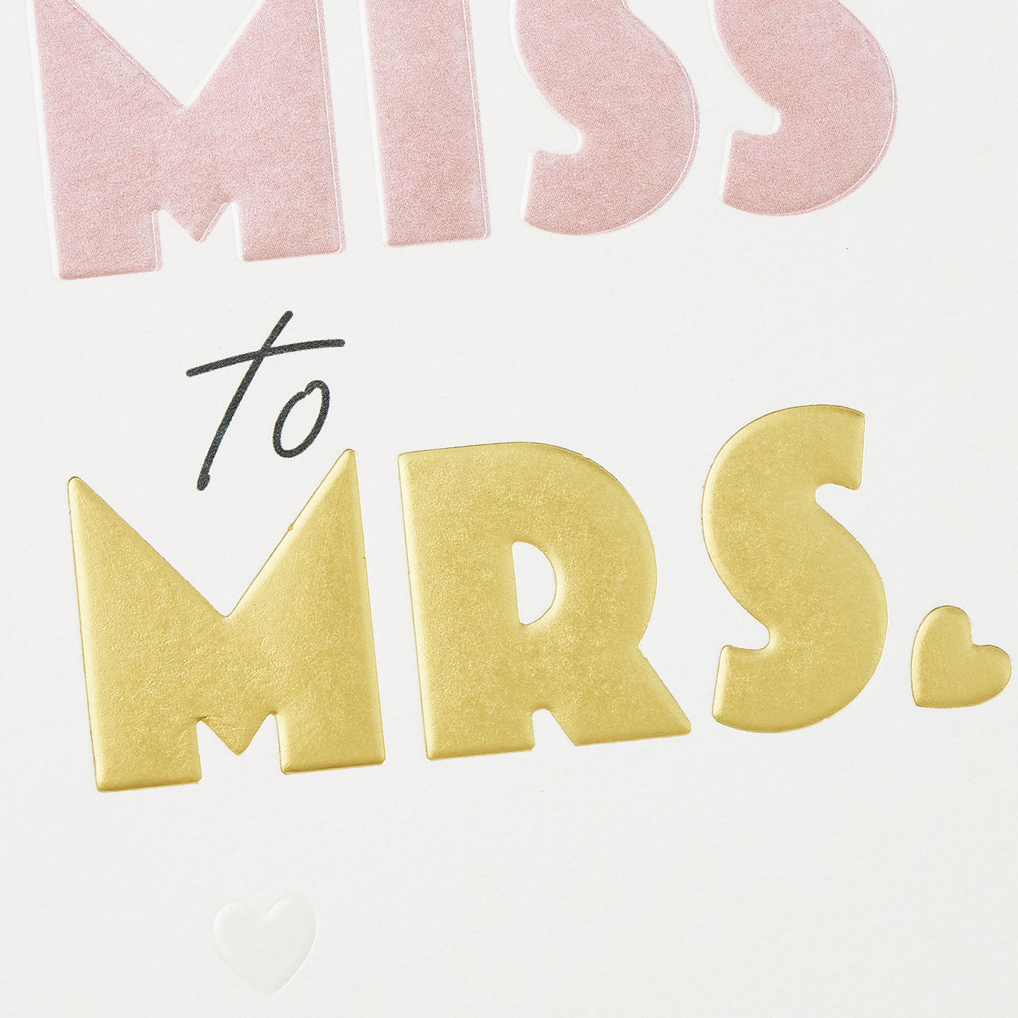 Miss to Mrs Bride-to-Be Card from Girls Card Front Detail image number 4