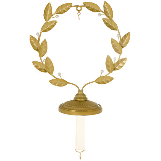 Golden Wreath Metal Ornament and Stocking Hanger, 