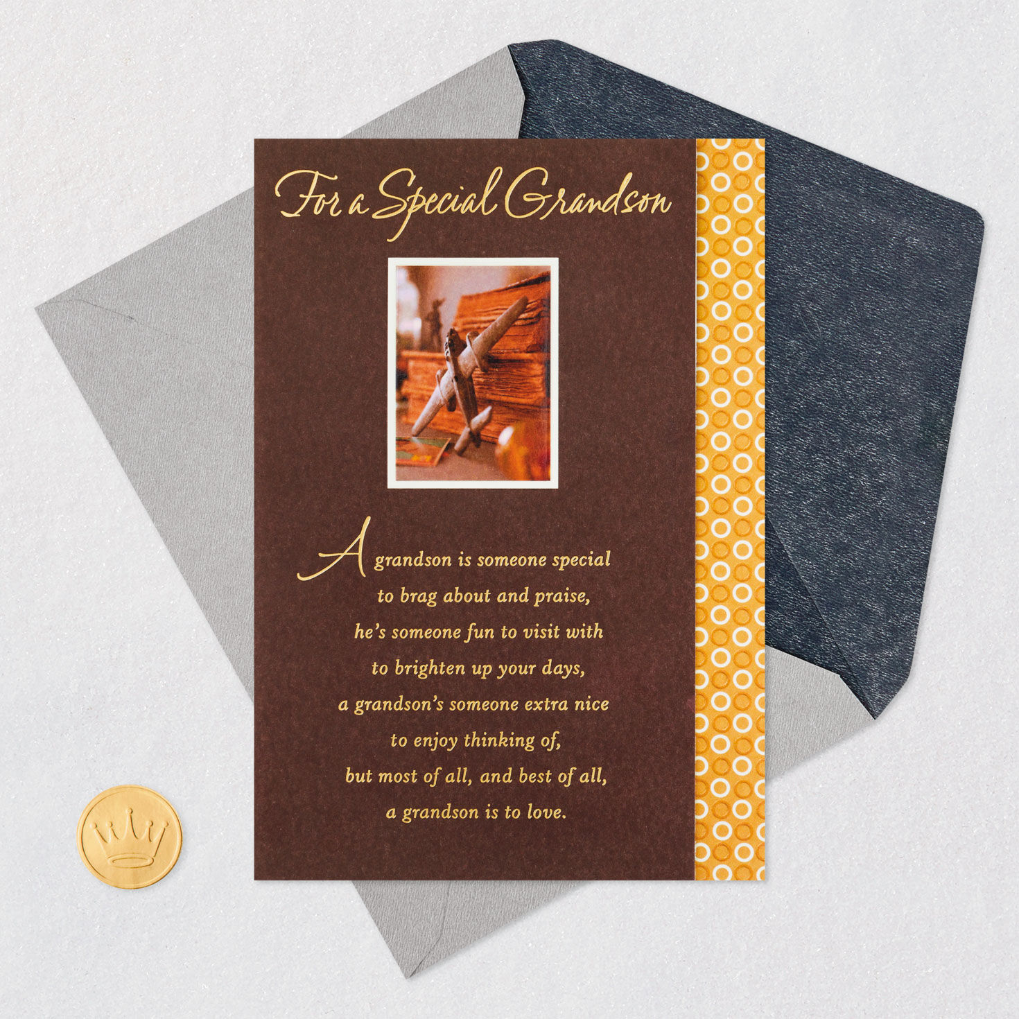 Pride, Joy and Love Birthday Card for Grandson, , large image number 6