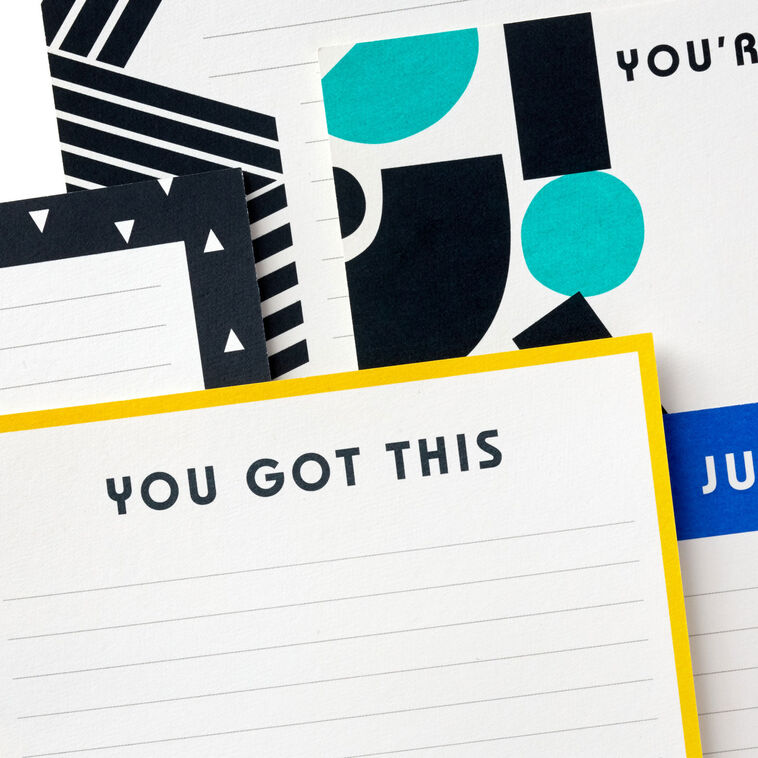 Simple Graphics Flat Note Cards Assortment, Pack of 20 - Note Cards ...