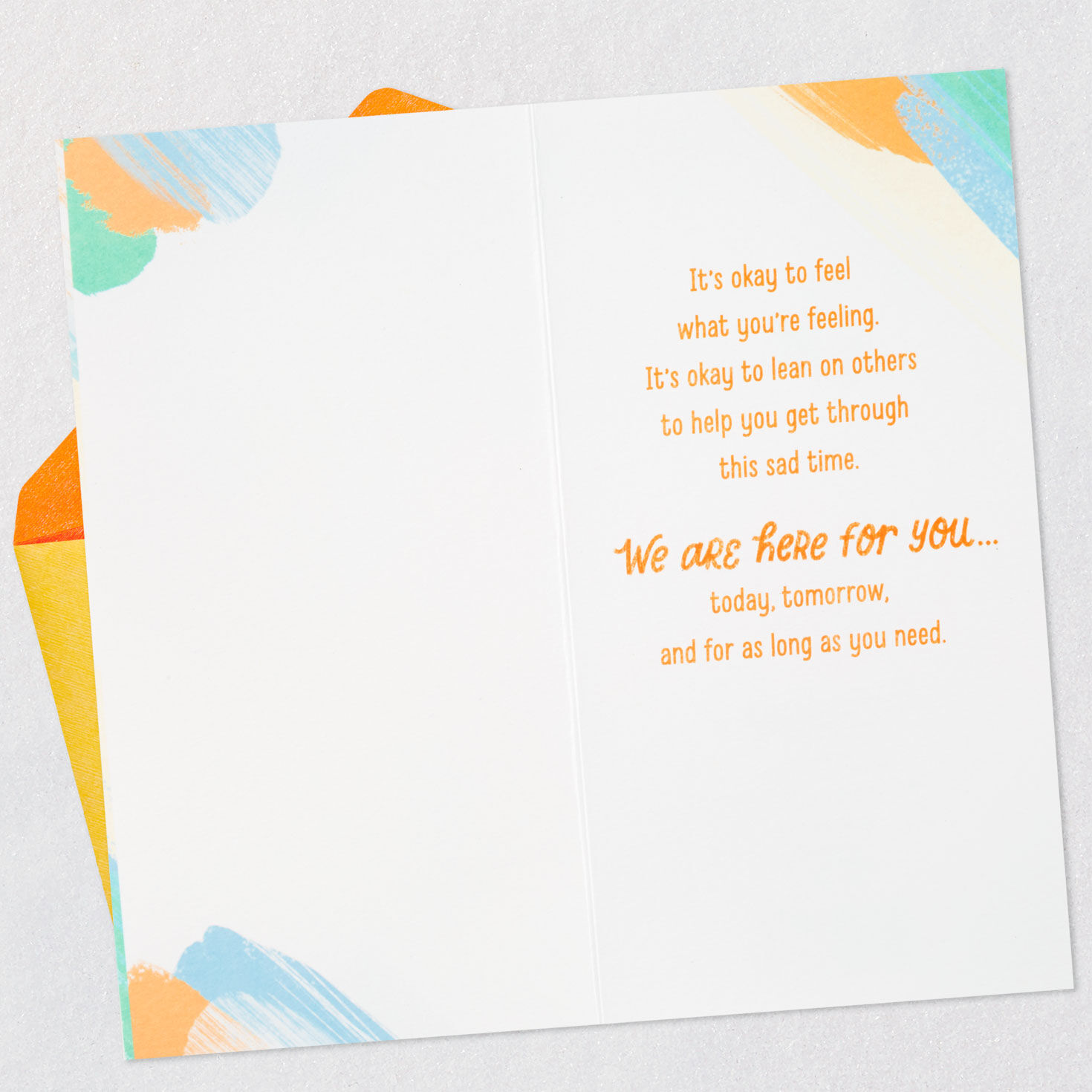 We Are Here for You Sympathy Card, , large image number 3