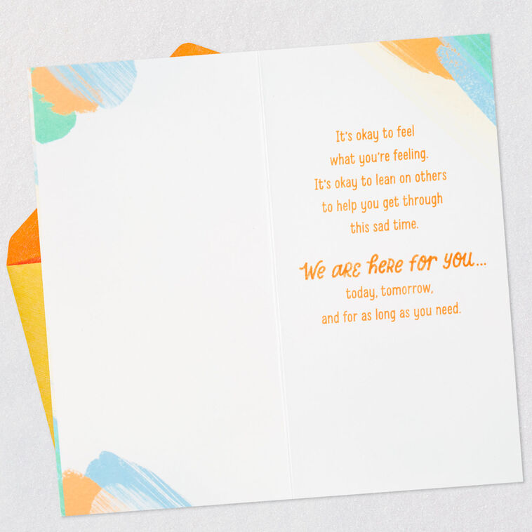 We Are Here for You Sympathy Card, , large image number 3