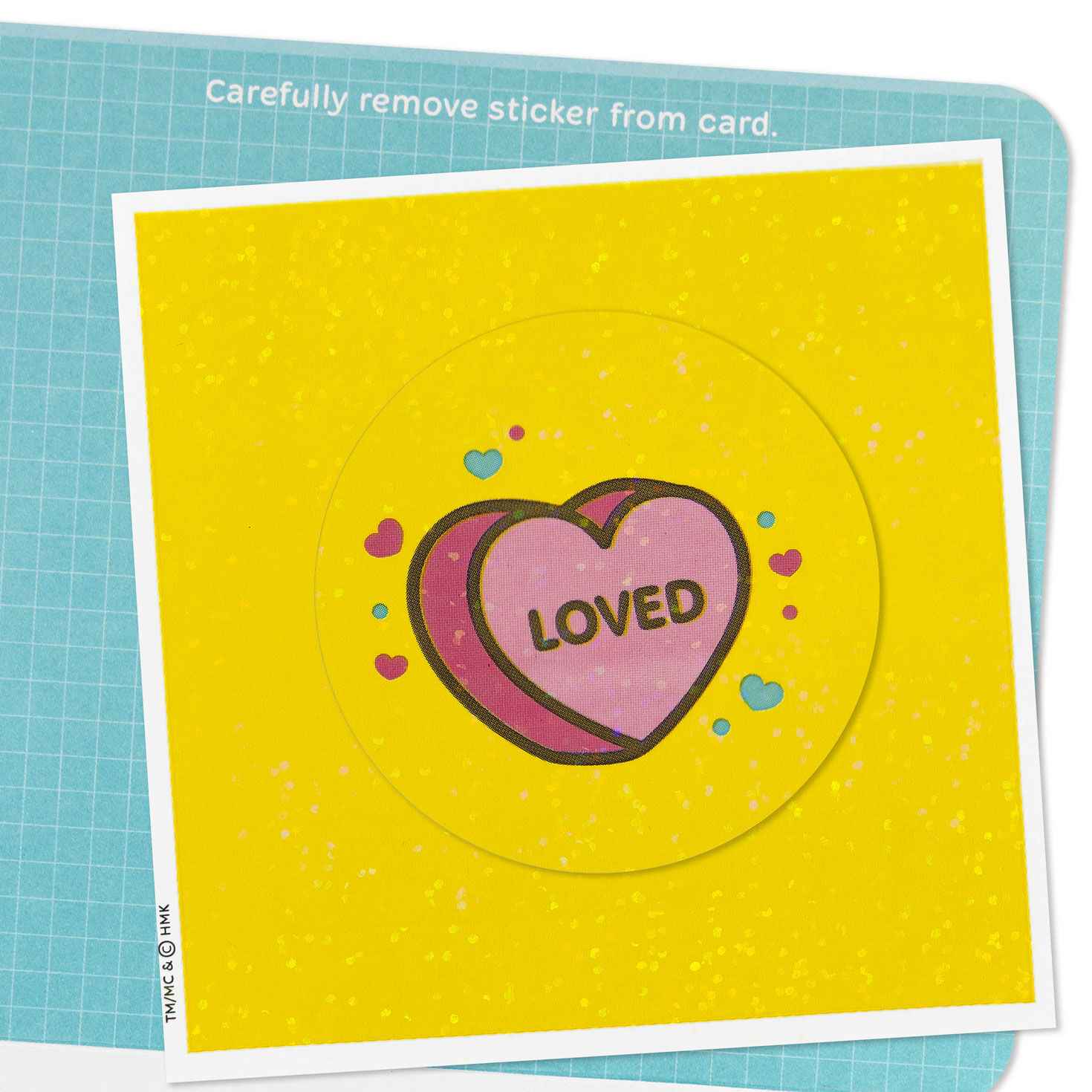Loved Heart Kids Valentine's Day Card With Sticker attachment detail image number 6