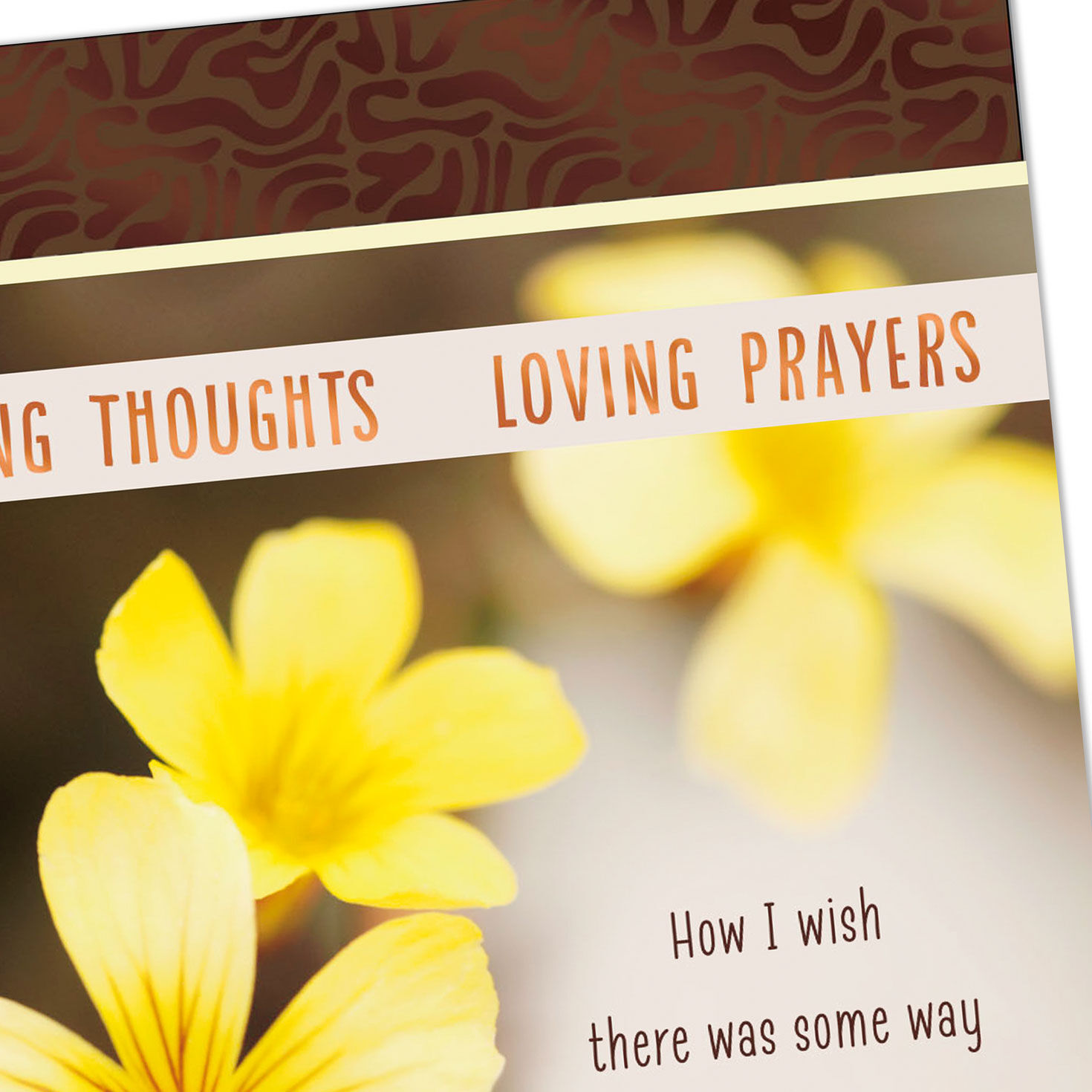 Caring Thoughts and Loving Prayers Religious Sympathy Card, , large image number 5