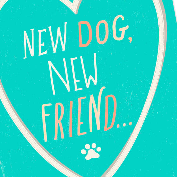Leash Heart New Dog Congratulations Card, , large image number 4