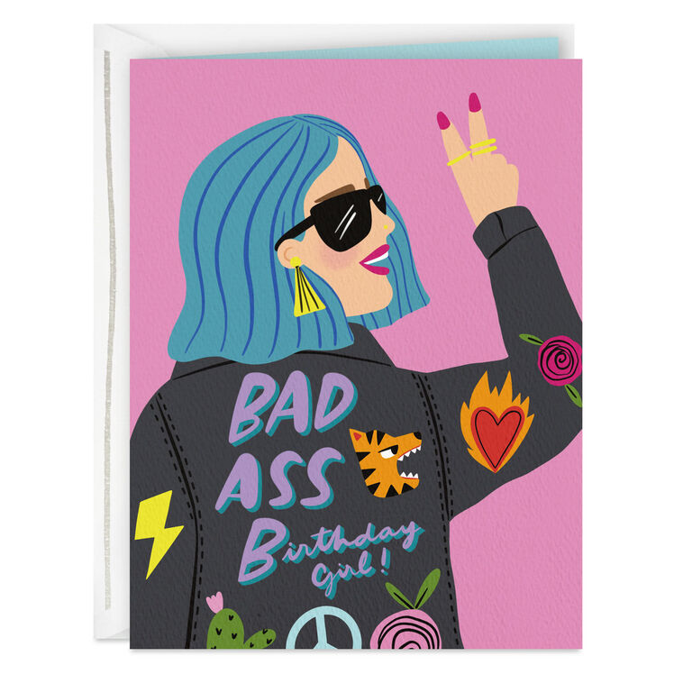 Bad Ass Birthday Girl Birthday Card