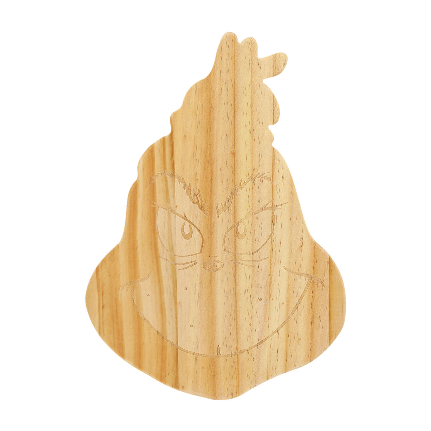 BioWorld Grinch Head Shaped Wood Cutting Board, 21x30