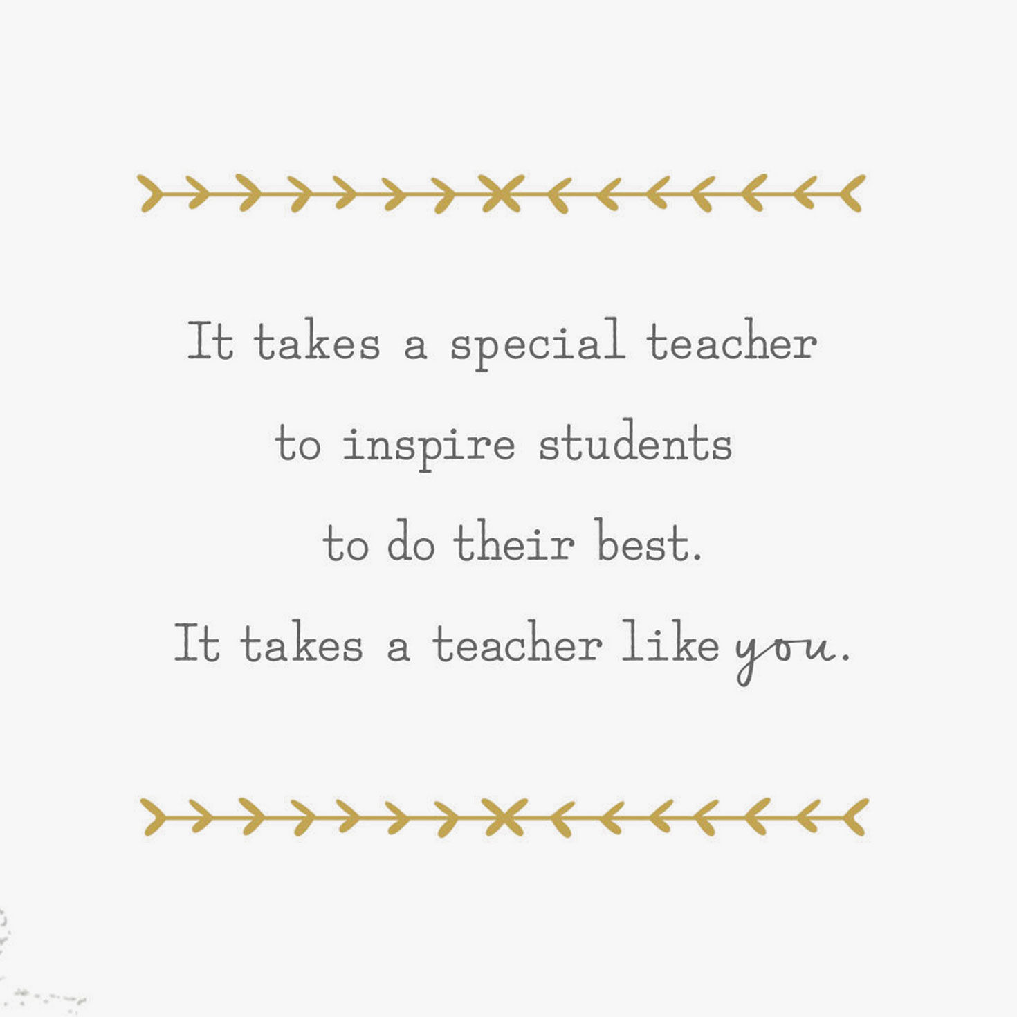 Winnie the Pooh Thank You Teacher Appreciation Card Sentiment image number 2