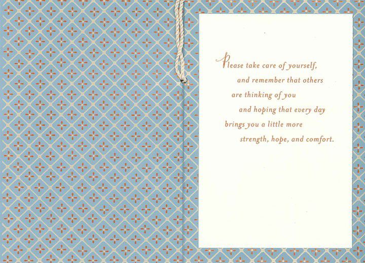 Floral Thinking of You Get Well Card
