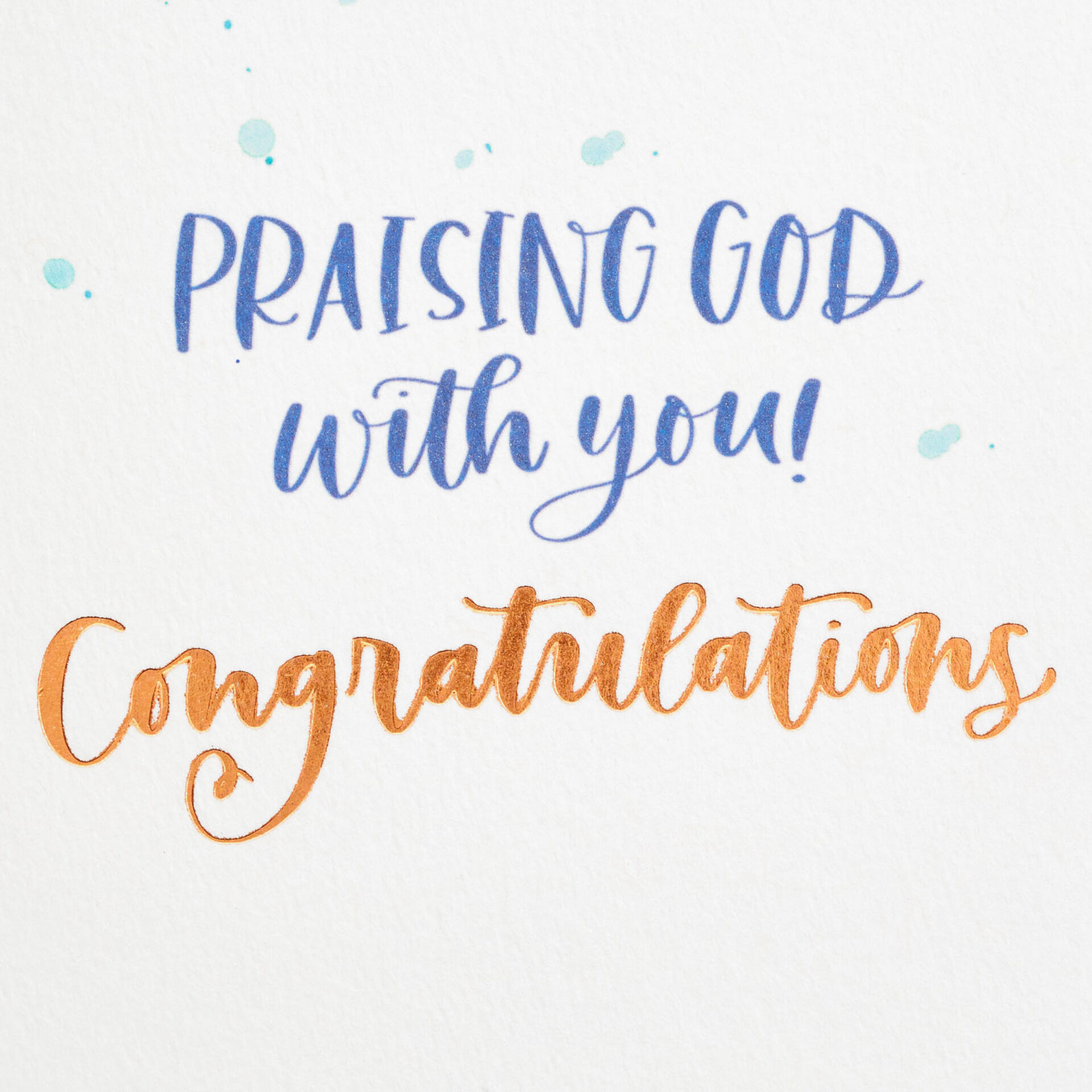 Praising God With You Religious Congratulations Card Greeting Cards