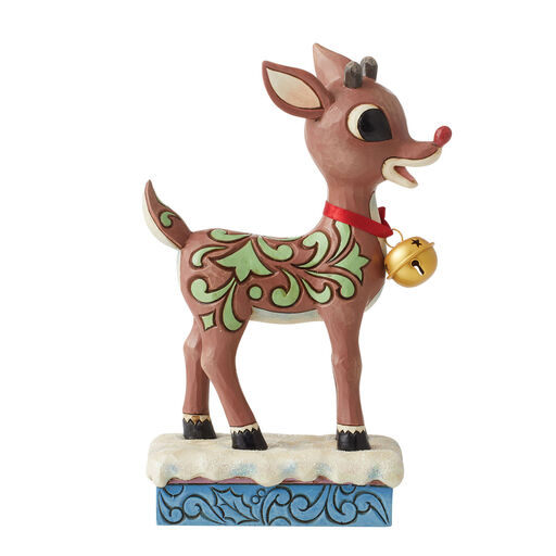 Jim Shore Rudolph With Jingle Bell Figurine, 7.28", 