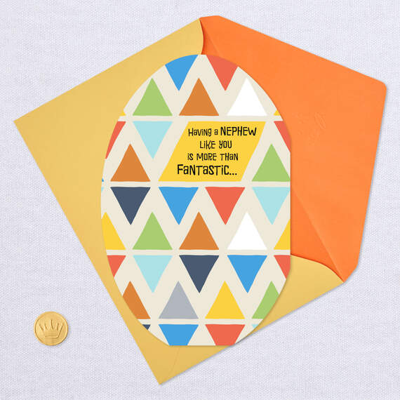 New Level of Awesome Geometric Egg Easter Card for Nephew, , large image number 5
