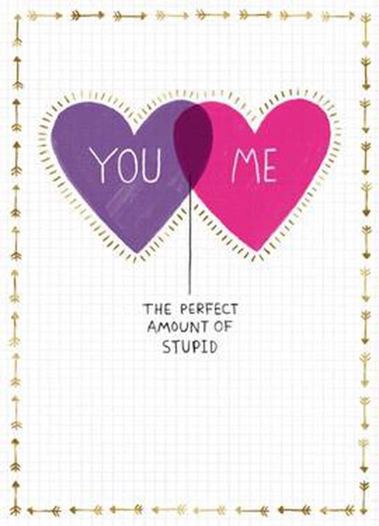Stupid Love Blank Valentine's Day Card, , large image number 1