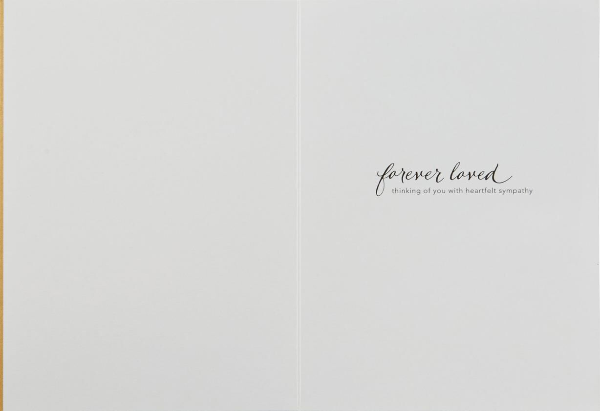 Forever Remembered Gold Leaf Sympathy Card