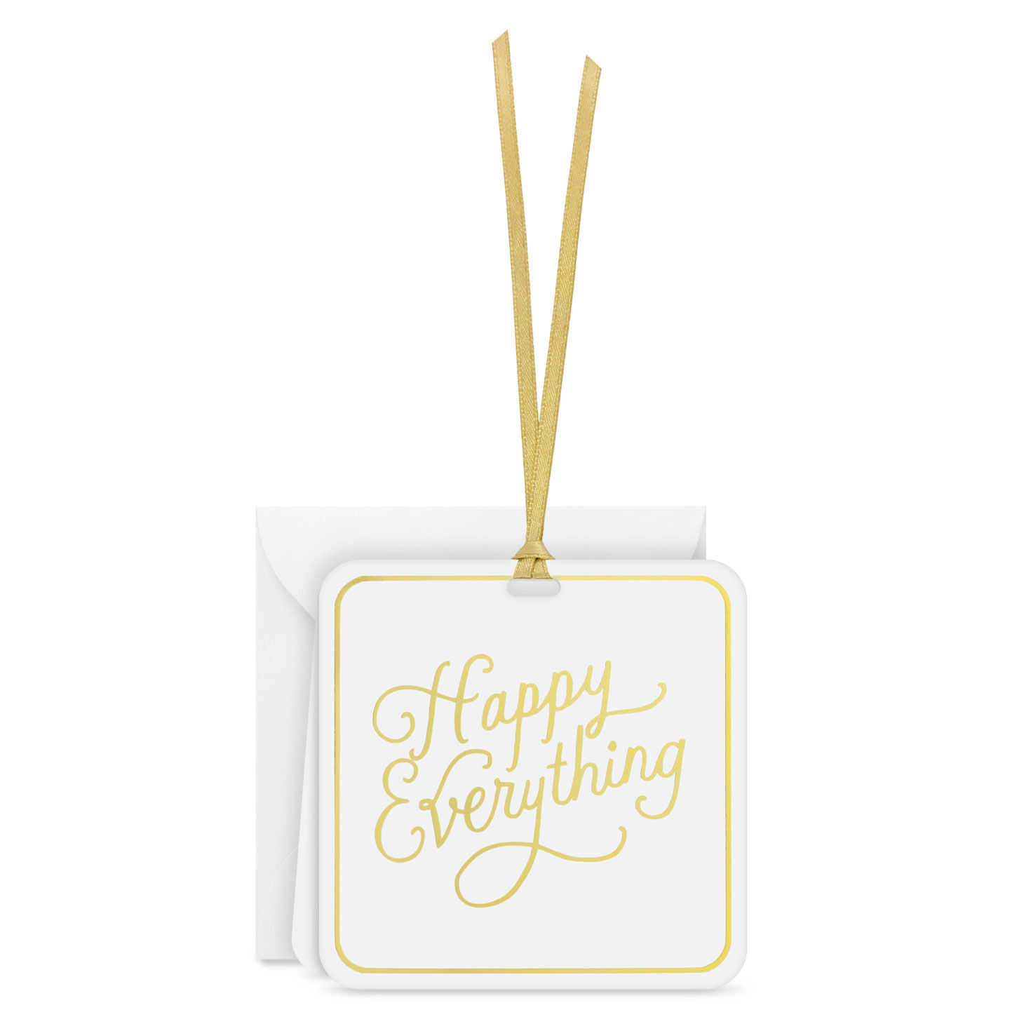 3.2" Happy Everything Folded Gift Tag