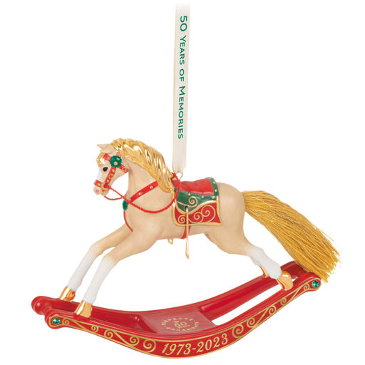 50 Years of Memories Rocking Horse Special Edition Porcelain Ornament, 