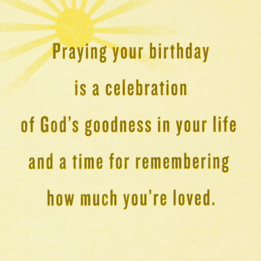 God Celebrates You Religious Birthday Card for Grandson, 