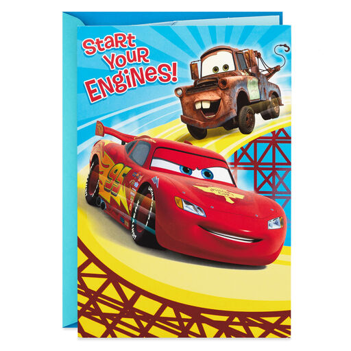 Disney/Pixar Cars Lightning McQueen and Mater Pop-Up Birthday Card, 
